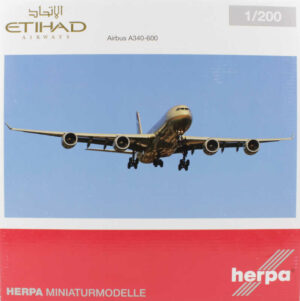 Airbus A340-600 Etihad "F1 Abu Dhabi Grand Prix" A6-EHK Herpa 556347 1:200