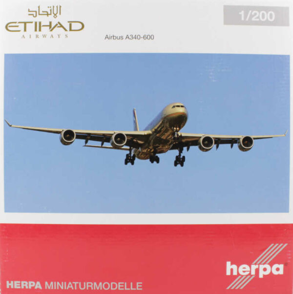 Airbus A340-600 Etihad "F1 Abu Dhabi Grand Prix" A6-EHK Herpa 556347 1:200
