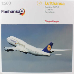 Boeing 747-8 Lufthansa "Potsdam" D-ABYI "Siegerflieger" Herpa 556767 1:200