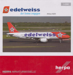 Airbus A320 Edelweiss Air HB-IHZ Herpa 557146 1:200