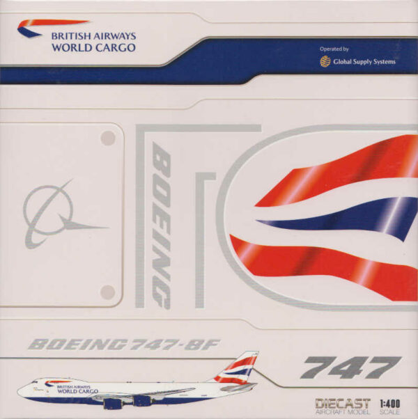 Boeing 747-8F British Airways World Cargo G-GSSF JC Wings EW4748015 1:400