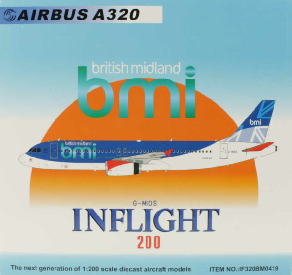 Airbus A320 bmi British Midland G-MIDS Inflight200 IF320BM0419 1:200