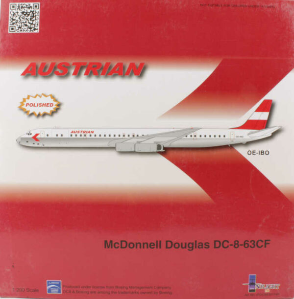McDonnell Douglas DC-8-63CF Austrian OE-IBO Inflight200 IFDC8630114P 1:200
