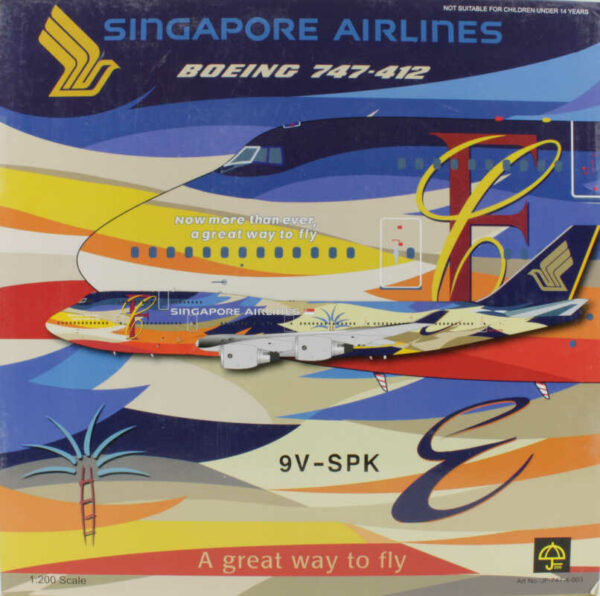 Boeing 747-412 Singapore Airlines "Tropical" 9V-SPK JFox JF-747-4-003 1:200