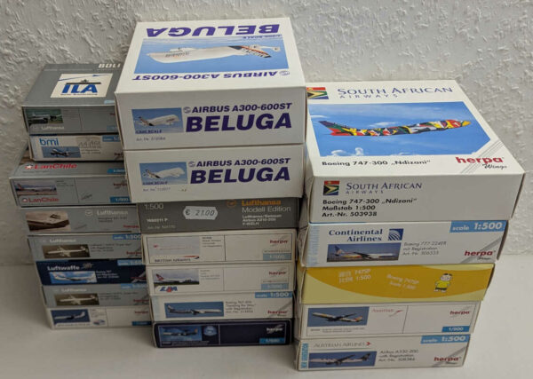 *2.Wahl*  Paket 20 Stück Modelle Herpa 1:500 *2nd choice* – Bild 2