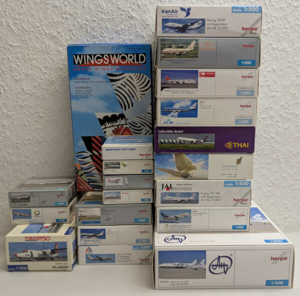 *2.Wahl*  Paket 20 Stück Modelle Herpa 1:500 *2nd choice*