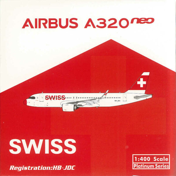 Airbus A320neo Swiss HB-JDC Phoenix 11784 1:400
