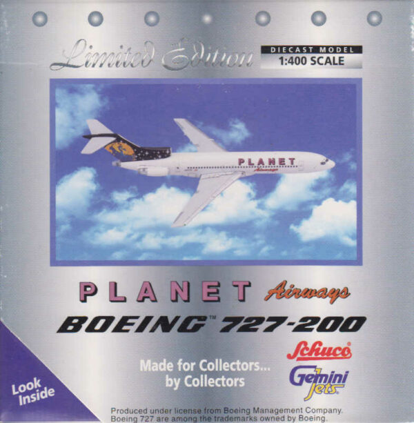 Boeing 727-200 Planet Airways N69742 Gemini Jets GJPLZ242 / 3557371 1:400