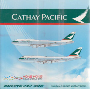 Boeing 747-400 Cathay Pacific B-HUJ JC Wings 4001-01 1:400
