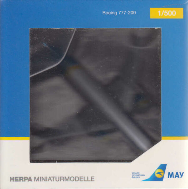 Boeing 777-200 Ukraine International UR-GOA Herpa 531122-001 1:500