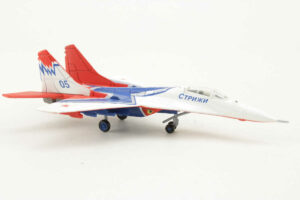 Alternative view of Mig-29 Russian Air Force Strizhi Aerobatic Team Herpa 552233 1:200