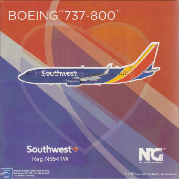 Boeing 737-800 Southwest Airlines N8541W NG Models 58121 1:400