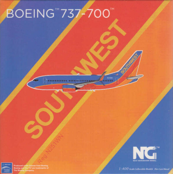Boeing 737-700 Southwest Airlines N251WN NG Models 77022 1:400