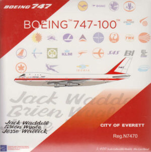 Boeing 747-100 Boeing First Flight N7470 NG Models BOE004 1:400