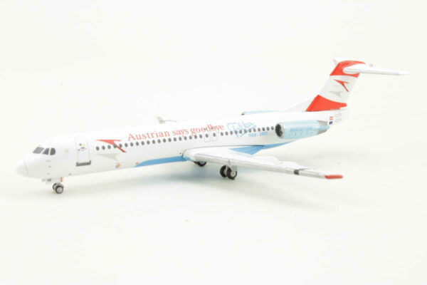Fokker 100 Austrian "Austrian says goodbye" OE-LVE Gemini Jets GJAUA1740 1:400 – Bild 3