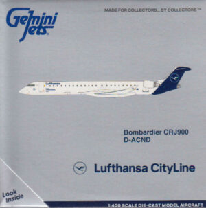 Bombardier CRJ900 Lufthansa CityLine D-ACND Gemini Jets GJCLH2021 1:400