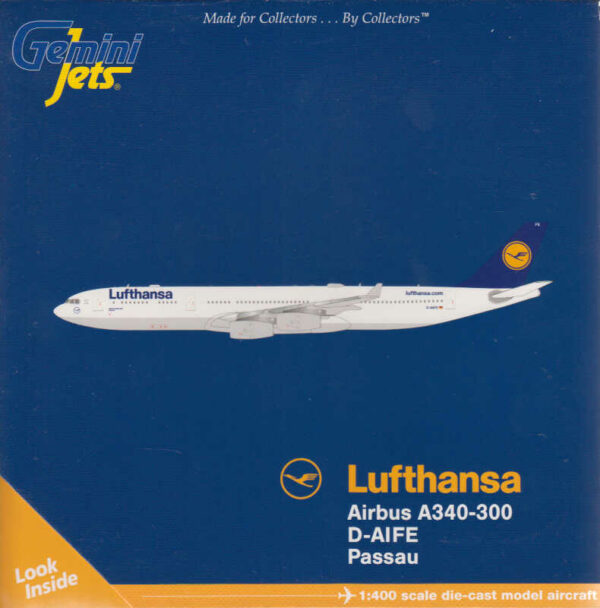 Airbus A340-300 Lufthansa "Passau" D-AIFE Gemini Jets GJDLH1226 1:400