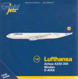Airbus A330-300 Lufthansa "Minden" D-AIKA Gemini Jets GJDLH1227 1:400
