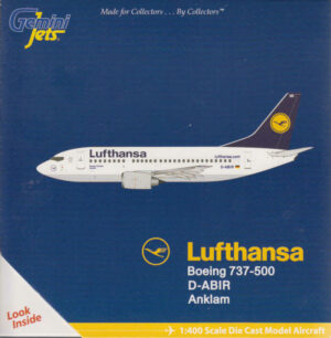 Boeing 737-500 Lufthansa "Anklam" D-ABIR Gemini Jets GJDLH1327 1:400