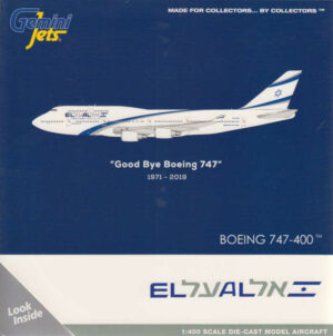 Boeing 747-400 El Al 4X-ELB Gemini Jets GJELY1810 1:400
