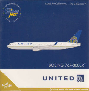 Boeing 767-300ER United Airlines N676UA Gemini Jets GJUAL1800 1:400