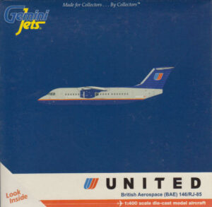 BAE146/RJ-85 United Airlines N292UE Gemini Jets GJUAL761 1:400