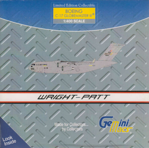 Boeing C-17 Globemaster III United States Air Force USAF Wright-Patt AFB Gemini Macs GMUSA050 1:400