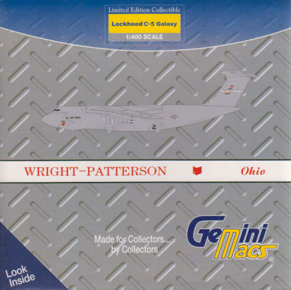 Lockheed C-5 Galaxy USAF Wright Patterson Ohio 00457 Gemini Macs GMUSA056 1:400