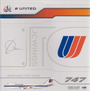 Boeing 747 United Airlines "Saul Bass" N185UA JC Wings XX40088 1:400