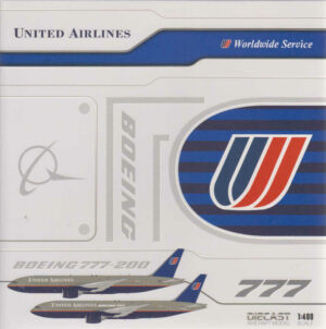 Boeing 777-200 United Airlines "Battleship" N777UA JC Wings XX40206 1:400