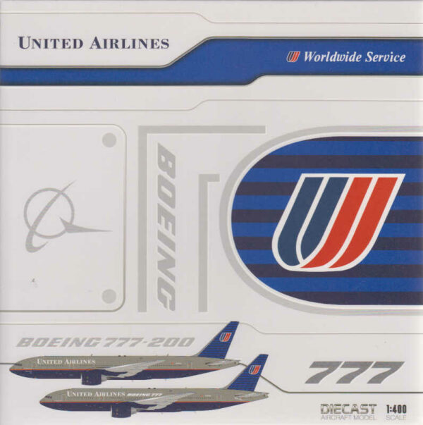 Boeing 777-200 United Airlines "Battleship" N777UA JC Wings XX40206 1:400