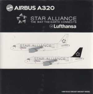 Airbus A320 Lufthansa "Star Alliance" - White D-AIQS JC Wings XX4075 1:400