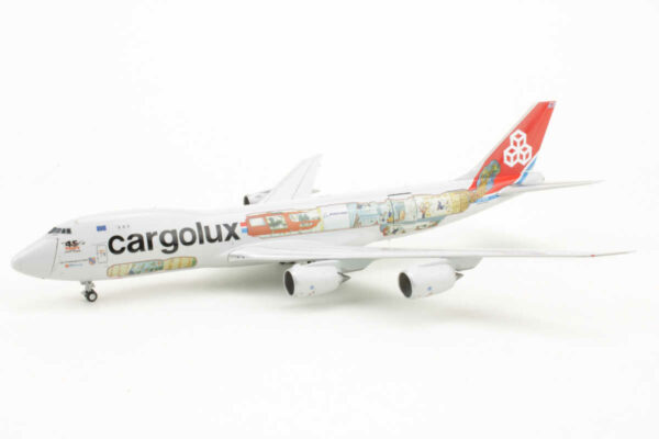 Boeing 747-8F Cargolux "45 years" LX-VCM Interactive JC Wings XX4709C 1:400 – Bild 3