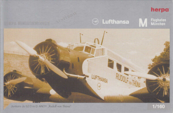 Junkers JU 52/3m "Rudolf von Thüna" D-ANOY Herpa 019118 1:160