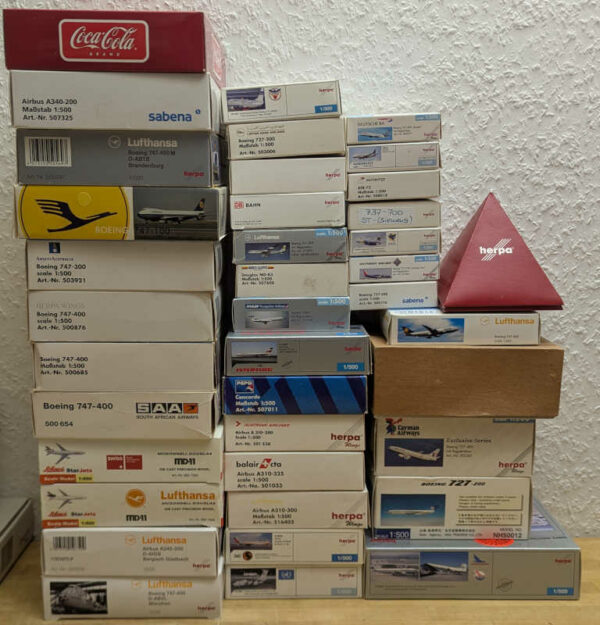 *2.Wahl*  Paket 38 Stück Modelle Herpa / Star Jets 1:500 *2nd choice*