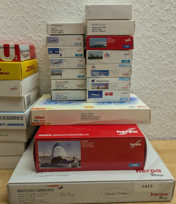 *2.Wahl*  Paket 36 Stück Modelle Herpa 1:500 *2nd choice* – Bild 3