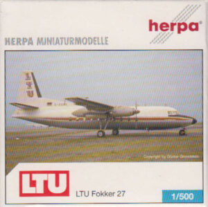 Fokker 27 LTU D-BAKE Herpa 514668 1:500