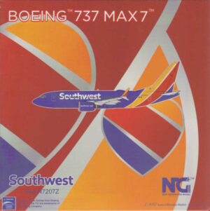 Boeing 737 MAX 7 Southwest Airlines N7207Z NG Models 87002 1:400
