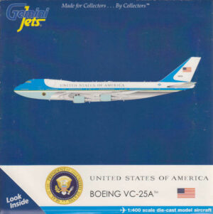 Boeing VC-25A United States of America "Air Force One" 28000 Gemini Jets GJAFO1208 1:400