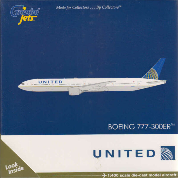 Boeing 777-300ER United Airlines N58031 Gemini Jets GJUAL1605 1:400