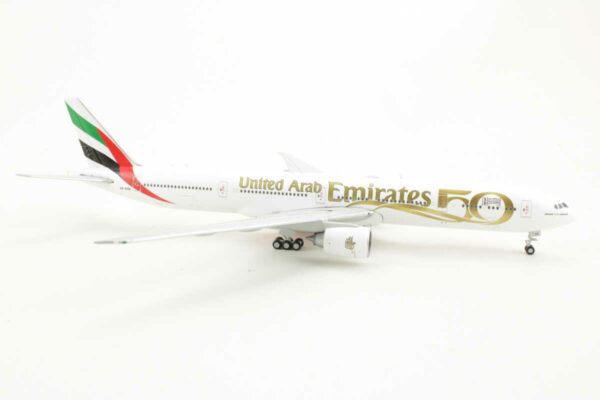 Boeing 777-300ER Emirates "50th Anniversary" A6-EGE Gemini Jets GJUAE2050 1:400 – Bild 2