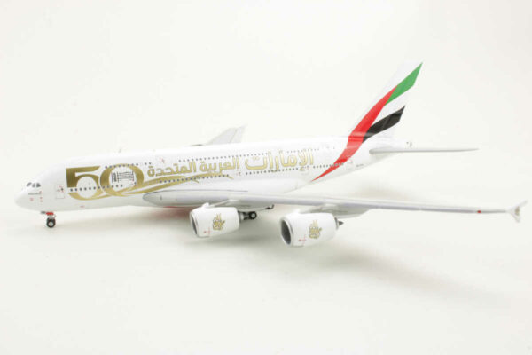 Airbus A380-800 Emirates "50th Anniversary" A6-EVG Gemini Jets GJUAE2051 1:400 – Bild 3