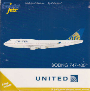 Boeing 747-400 United Airlines N180UA Gemin Jets GJUAL1368 1:400