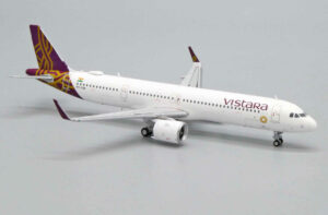 Alternative view of Airbus A321neo Vistara VT-TVB JC Wings XX4467 1:400