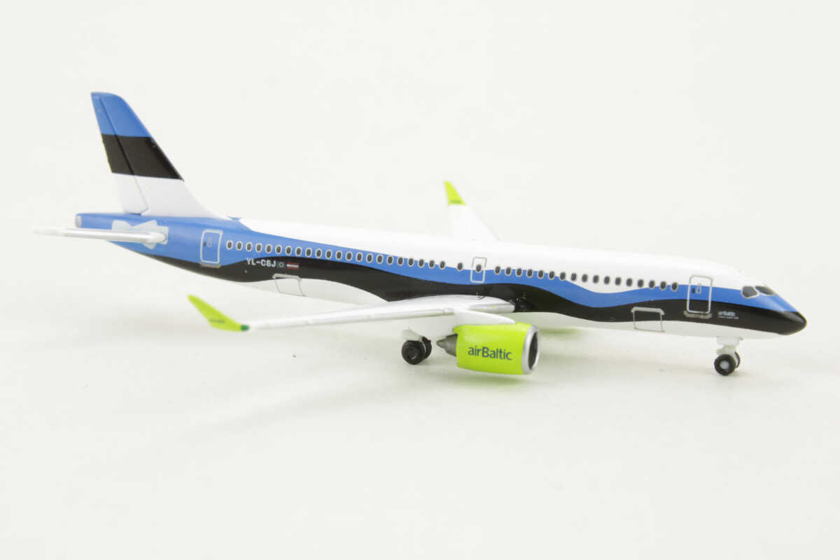 Airbus A220-300 airBaltic "Estonia" YL-CSJ Herpa 533942 1:500 – Bild 2