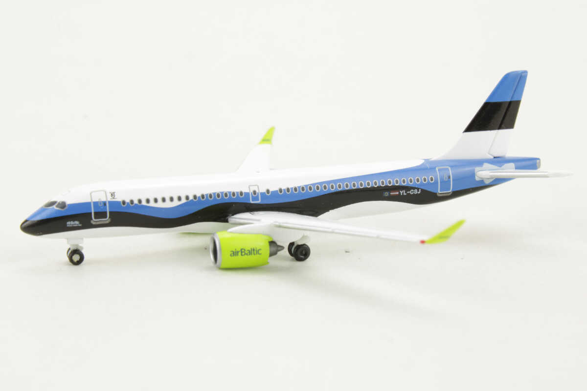 Airbus A220-300 airBaltic "Estonia" YL-CSJ Herpa 533942 1:500 – Bild 3