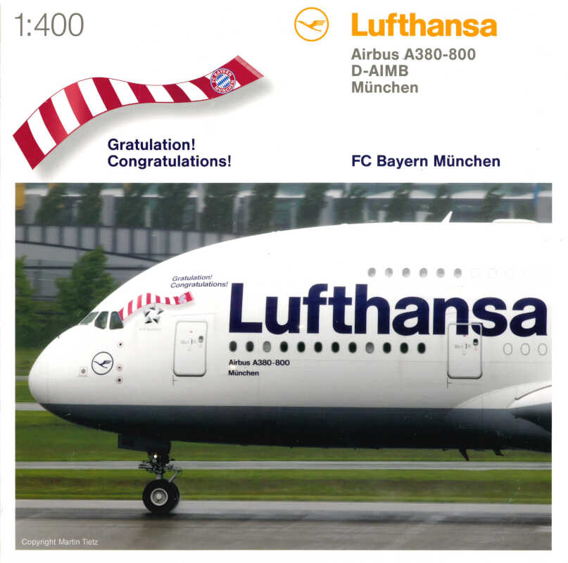 Airbus A380-800 Lufthansa "München" D-AIMB Herpa 562423 1:400