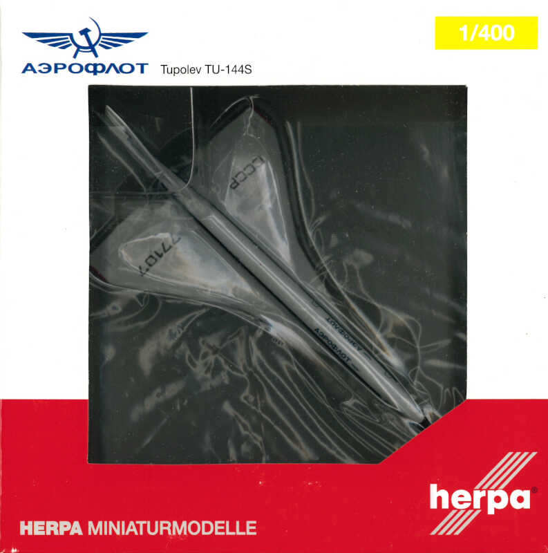 Tupolev TU-144S Aeroflot CCCP-77107 Herpa 562430 1:400
