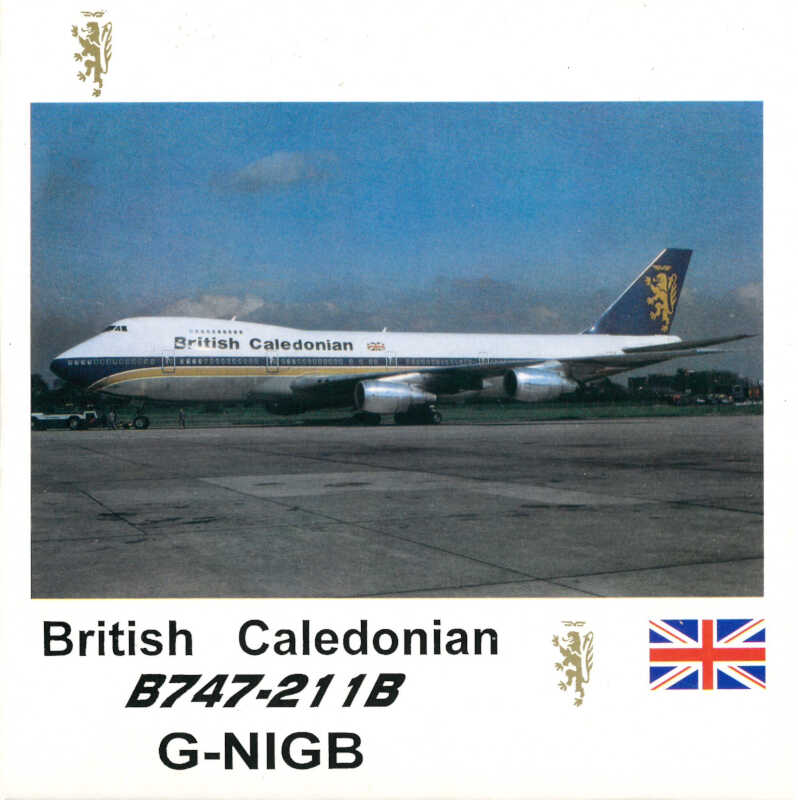 Boeing 747-211B British Caledonian G-NIGB C&C Models 1:500