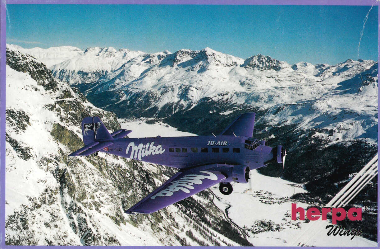 Junkers JU-52/3M Ju-Air Milka HB-HOS Herpa 019033 1:160